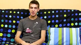 Hot twink ass Max Morgan snapping his fat dick at home