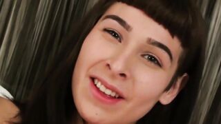 TS sensation Alexa Scout jerks off to pornography and climaxes