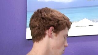 Ginger cutie Alan Parish banged raw after deepthroating cock