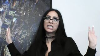Mature sucks cocks in threesome before getting creampied