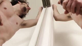 Hot guy Dean Inja rubbing his cock in a good long jacking off show