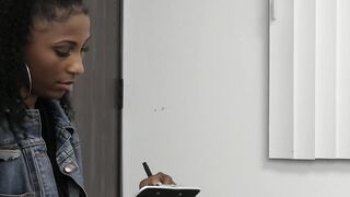 Adorable Ebony Olivia Jayy has a pussy checkup from her big dicked doctor