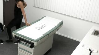 Adorable Ebony Olivia Jayy has a pussy checkup from her big dicked doctor
