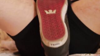 ToeSuckingDudes.com - Nasty twink Ariel Varga loves sniffing shoes while wanking