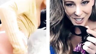 MummysGirls.com - MILF and stepdaughter's online shaved pussy rubbing show