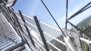 Stranger catches babe red haired and films her