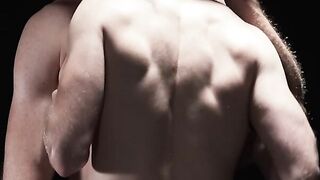 Young Serg Shepard moaned loudly in getting the hard throbbing cock of muscular Legra