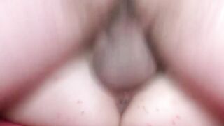Inseminate vagina during gang bang of red-haired barely legal