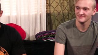 Hunk hottie John Powers oiled and sensually jacked off by Oliver Tucker