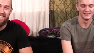 Hunk hottie John Powers oiled and sensually jacked off by Oliver Tucker