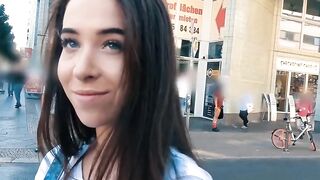 Sweet 18 year old with mini titted seduces for sex into the hotel