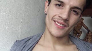 LatinoJuice.com - Hot latino Angel pinned at the wall while getting ravaged in the as