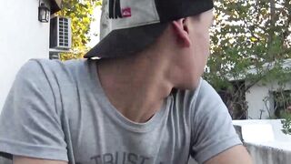 LatinoJuice.com - Handsome blonde Jake bends over to get his ass bred hard by my swol