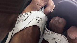 Wellcut Kevin showed off his smooth and tasty feet while relaxingÂ 