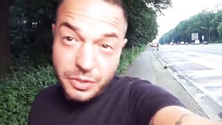 Fucking at the Berlin landmark with a blonde