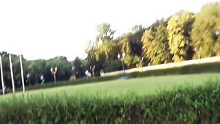 Fucking at the Berlin landmark with a blonde