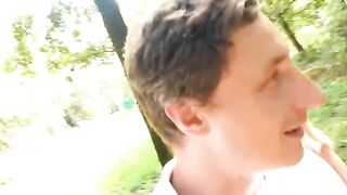 Good blonde ripped at street casting