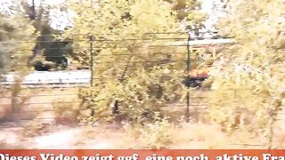 Thin red haired has public sex meetings into the forest
