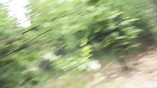 Thin red haired has public sex meetings into the forest
