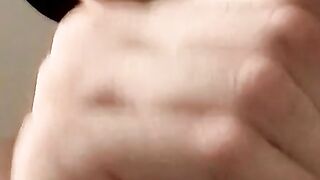 Tattooed dude ejaculating and smoking fun til he cums