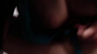 Blonde MILF Barbie Sins rides her stepsons hard cock POV