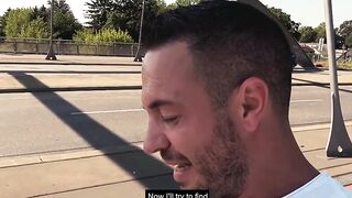 Sex on the side of the road with a inked breast miracle