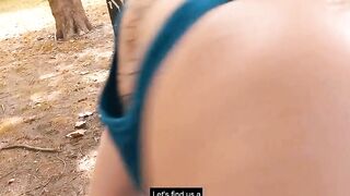 Petite young woman picked up for a pounded met