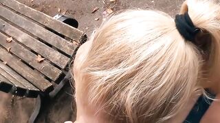 Petite young woman picked up for a pounded met