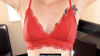 Petite young woman picked up for a pounded met