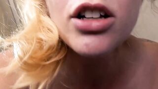 Petite young woman picked up for a pounded met