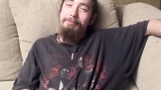 Cock wanking with bearded twink Samuel Phantom