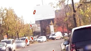 Nude blonde Claudia Swea seduces stranger