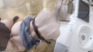 Goddess cougar Isabella Clark having sex inside the kitchen
