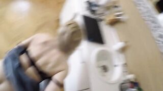 Goddess cougar Isabella Clark having sex inside the kitchen