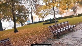 Young woman into nylons recorded on a real blind date