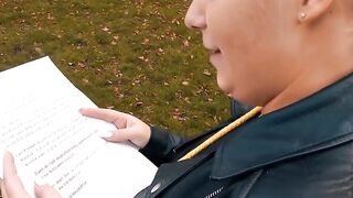 Young woman into nylons recorded on a real blind date