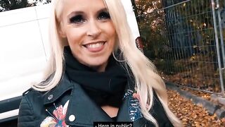 Blonde mom picked up into outdoor by Casanova