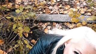 Blonde mom picked up into outdoor by Casanova