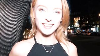 Sweet exchange college girl meets man to screwed