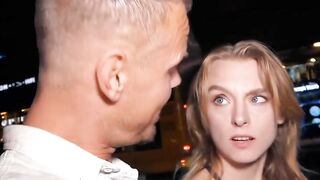 Sweet exchange college girl meets man to screwed