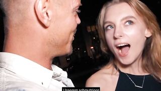 Sweet exchange college girl meets man to screwed