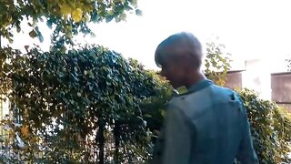 Inked blonde recorded at a real sex seen