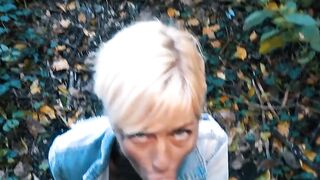 Inked blonde recorded at a real sex seen