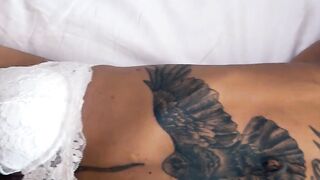 Inked blonde recorded at a real sex seen