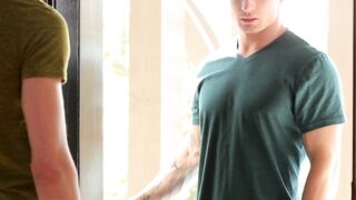 Horny Markie More and Jack Hunter pounding raw and blowing