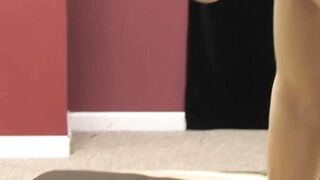 Feet loving twink sucks big cock before doggystyle drilling