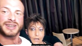 Sensual blind date with lonely tattoo MILF
