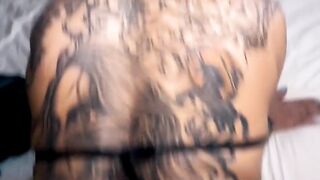 Sensual blind date with lonely tattoo MILF