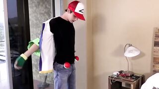Kyle Rhodes a big dick Pokemon fan takes it hard