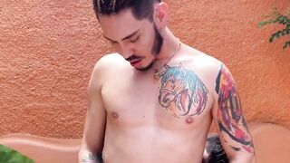 Latino jock who used to be straight becomes gay and beats a stranger bareback